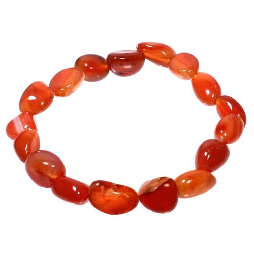 Carnelian Tumble Beads Bracelet
