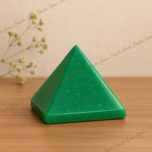 Shubh Gems Green Aventurine Crystal Pyramid
