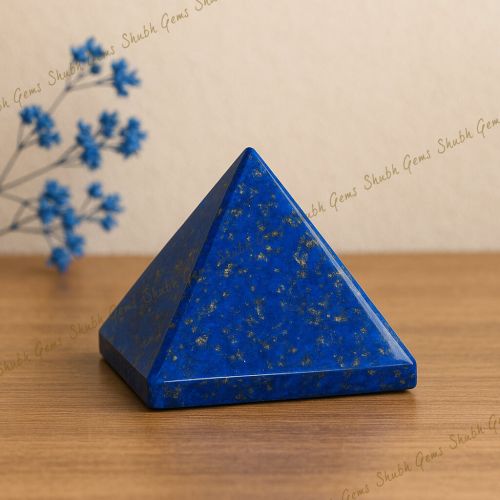 Shubh Gems Lapis Lazuli Crystal Pyramid