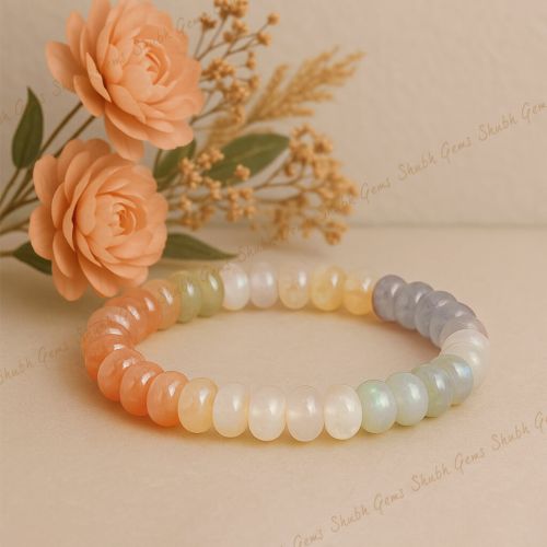 Multi-Color Moonstone Bracelet