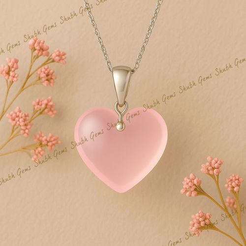 Rose Quartz Heart Pendant