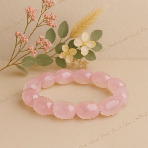 Rose Quartz Tumble Bracelet
