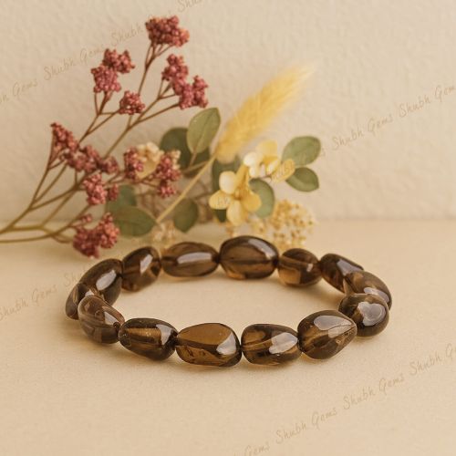 Smoky Quartz Tumble Bracelet