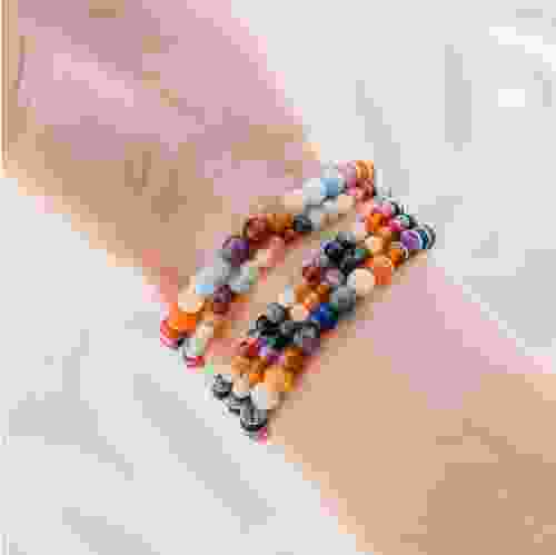 Customised Gemstone Beads Stretchable Bracelet 