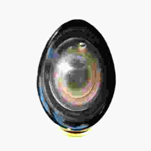 Natural Eyes Obsidian Protection Healing Stone Egg