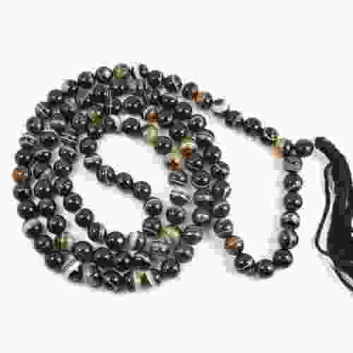 Natural Sulemani Hakik 108 Beads Japa Mala Rosary