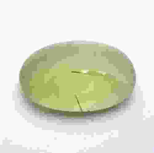 12.56 Carat Oval Cabochon Natural Prehnite Gemstone