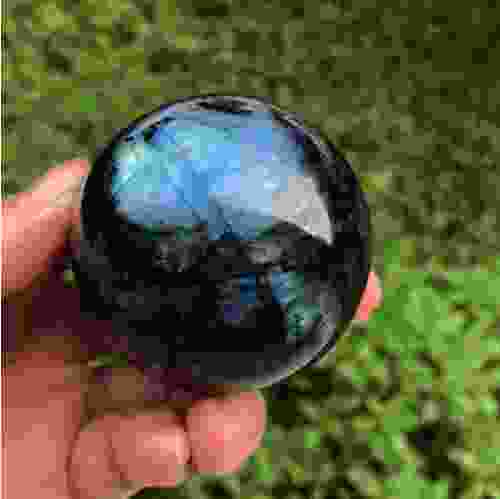 Natural Labradorite Sphere Ball