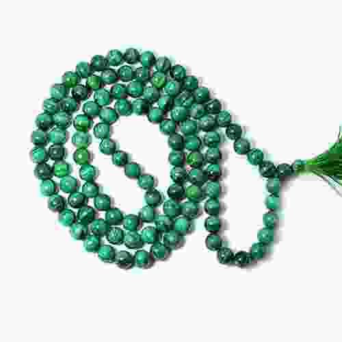 Natural Malachite 108 Beads Japa Mala Rosary