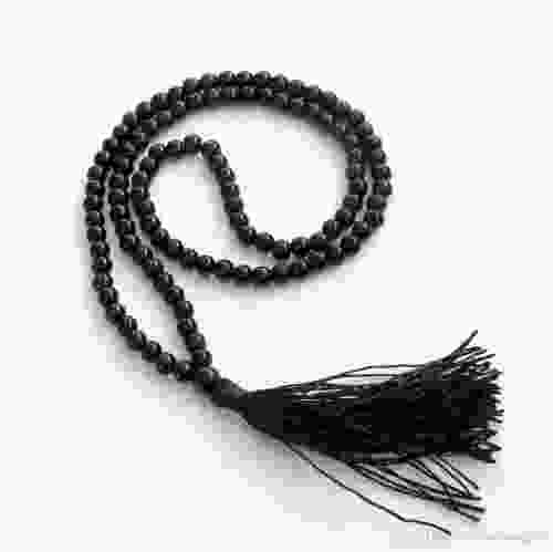 Natural Black Tourmaline 108 Beads Japa Mala Rosary 