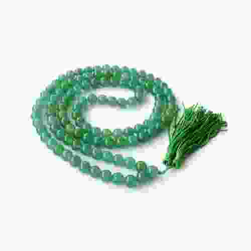 Natural Green Hakik 108 Beads Japa Mala Rosary