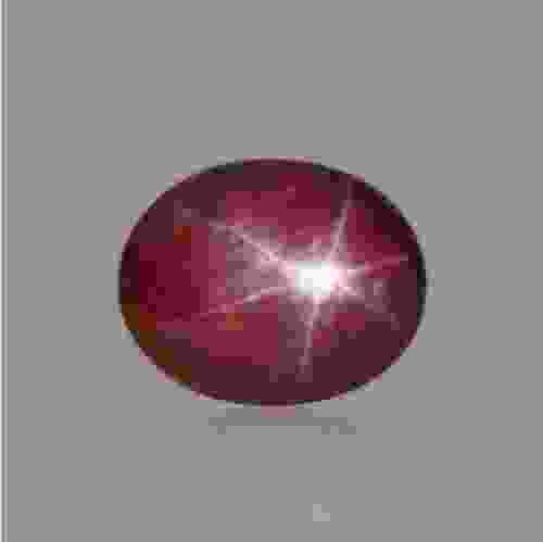 Star Ruby (Asteriated) Certified Natural  - 12.66 Carat