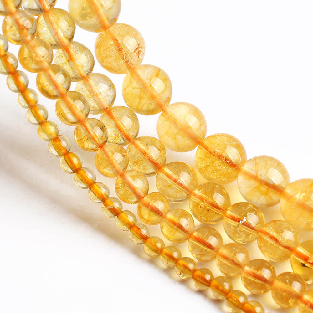 Citrine Beads AAA Quality Beads String - 14 Inch