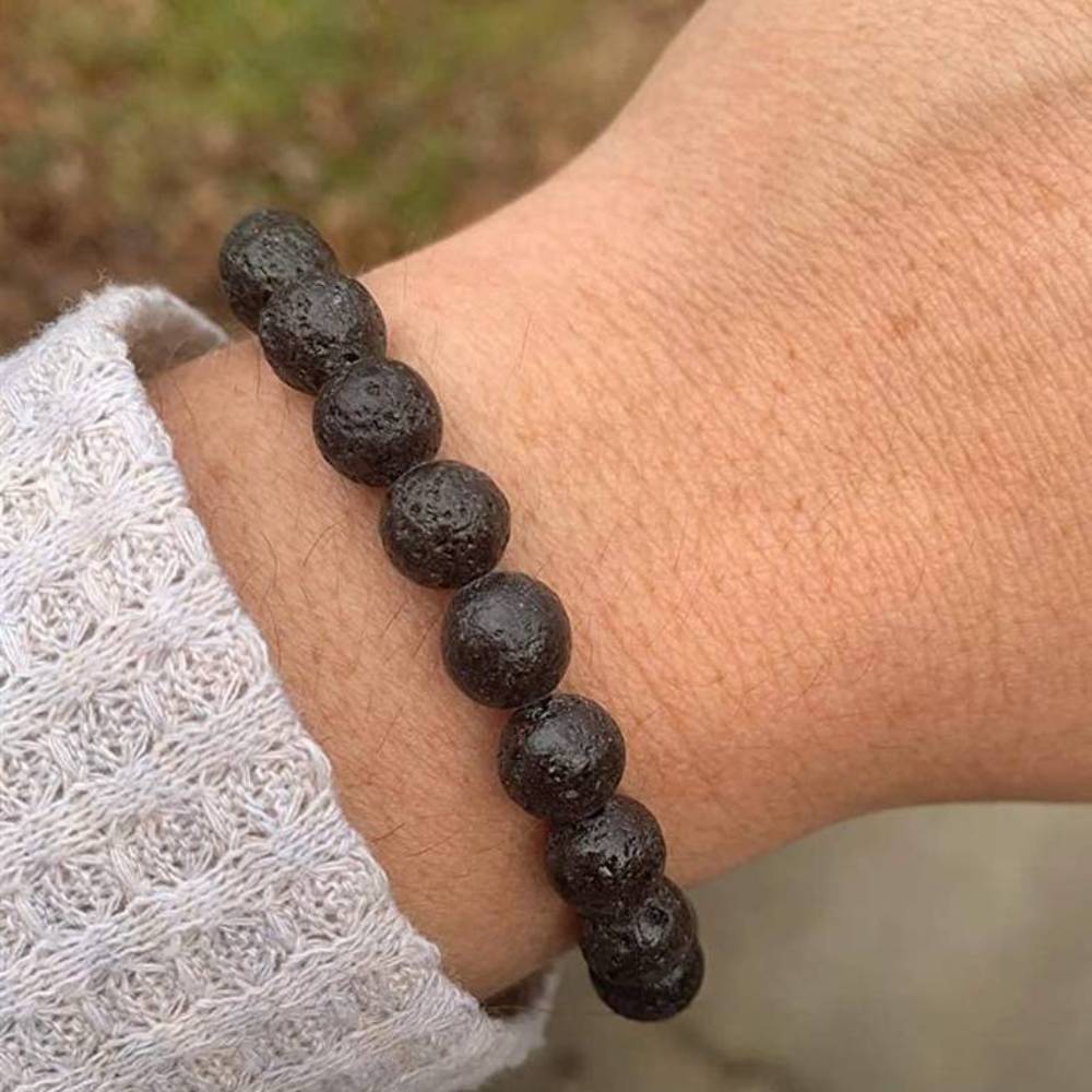 Lava Stone Beads Bracelet