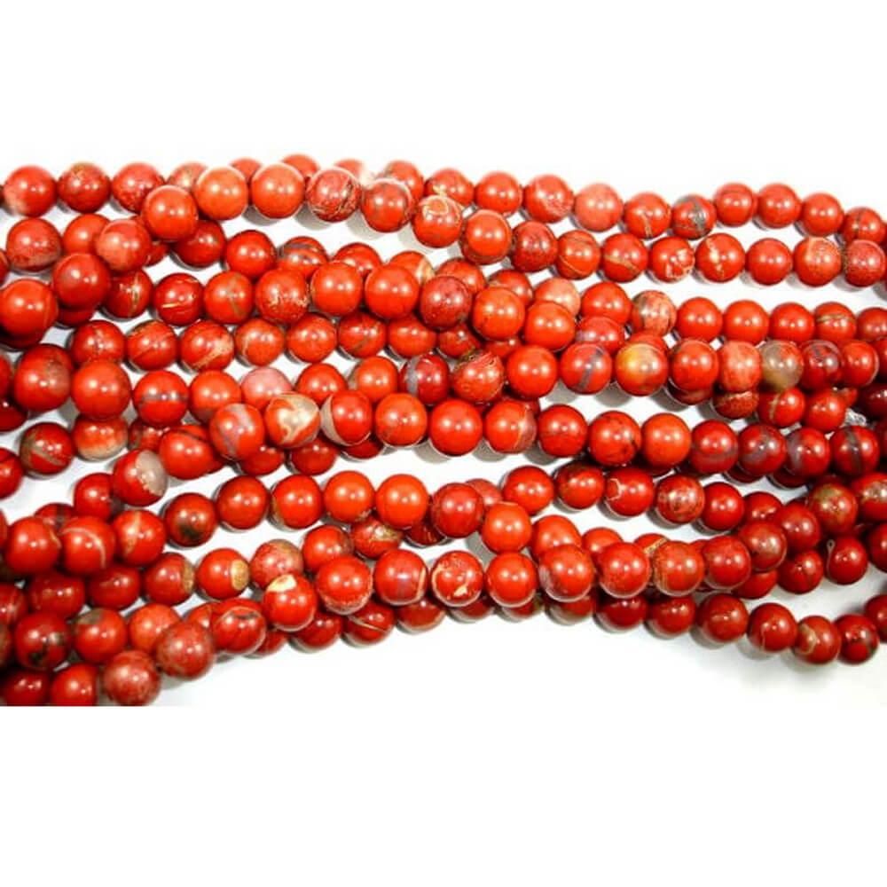 Red Jasper AAA Quality Beads String - 14 Inch