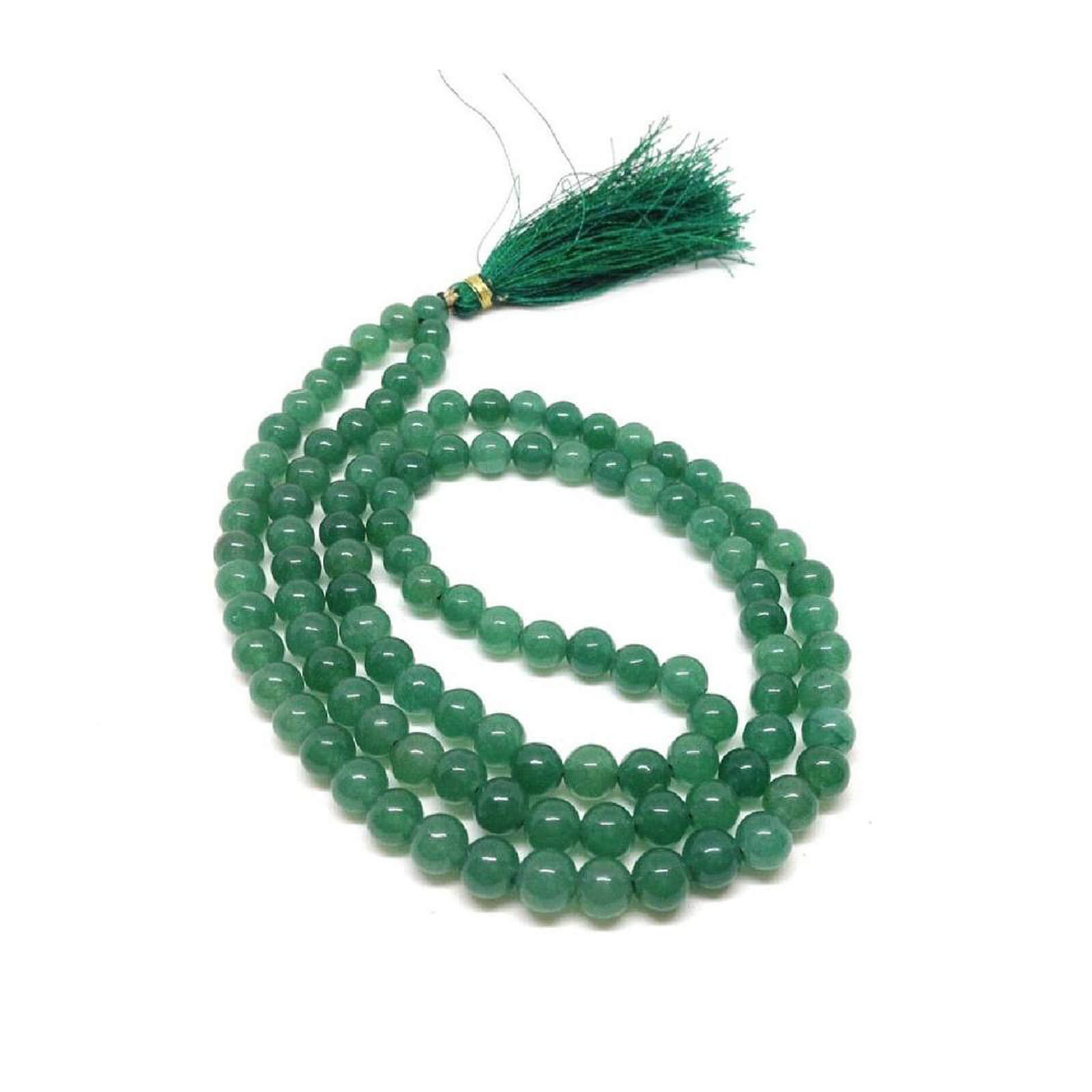 Natural Green Hakik Tasbih Beads Mala