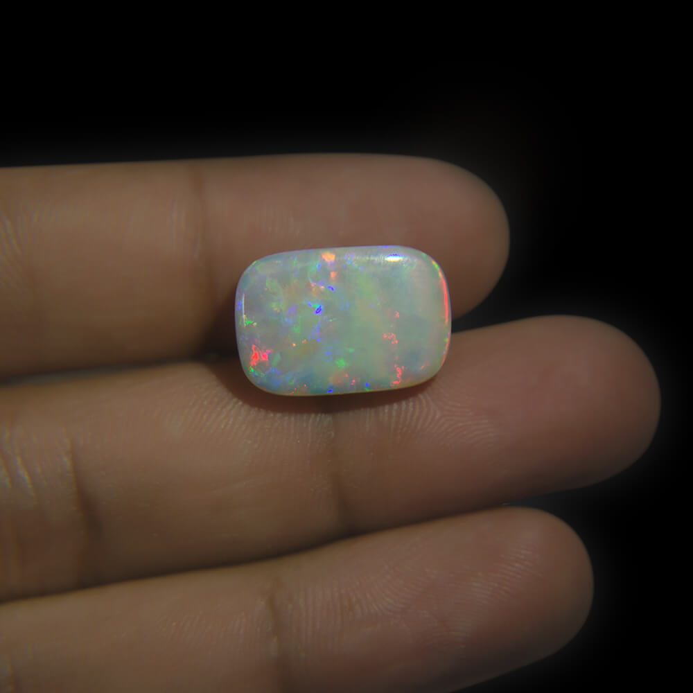 White Opal with Fire - 8.23 Carat