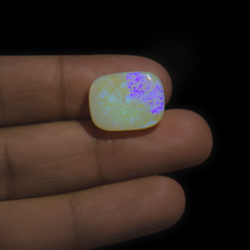 White Opal with Fire - 11.09 Carat