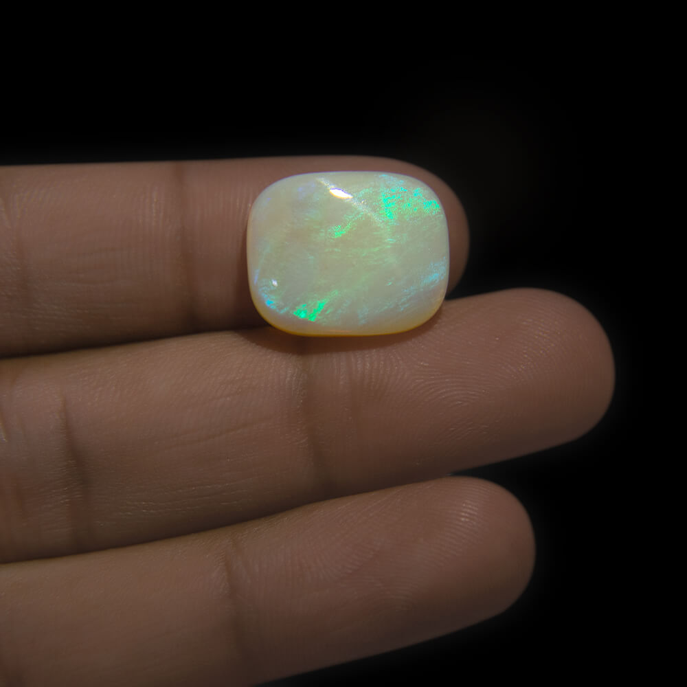 White Opal with Fire - 10.88 Carat