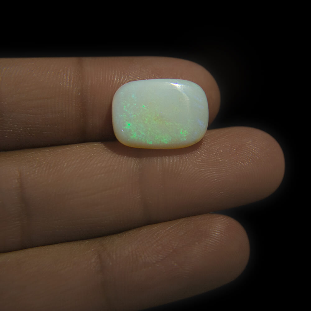 White Opal with Fire - 9.28 Carat