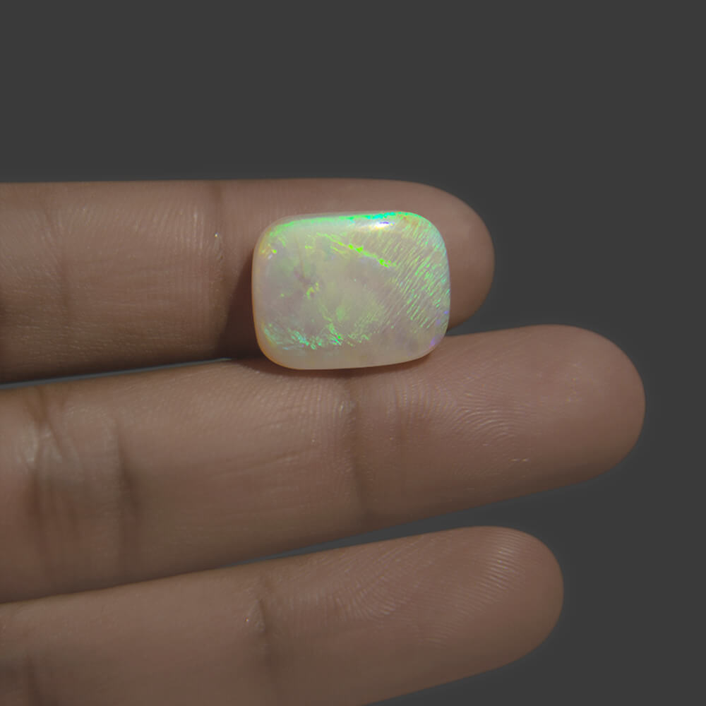 White Opal with Fire - 10.77 Carat