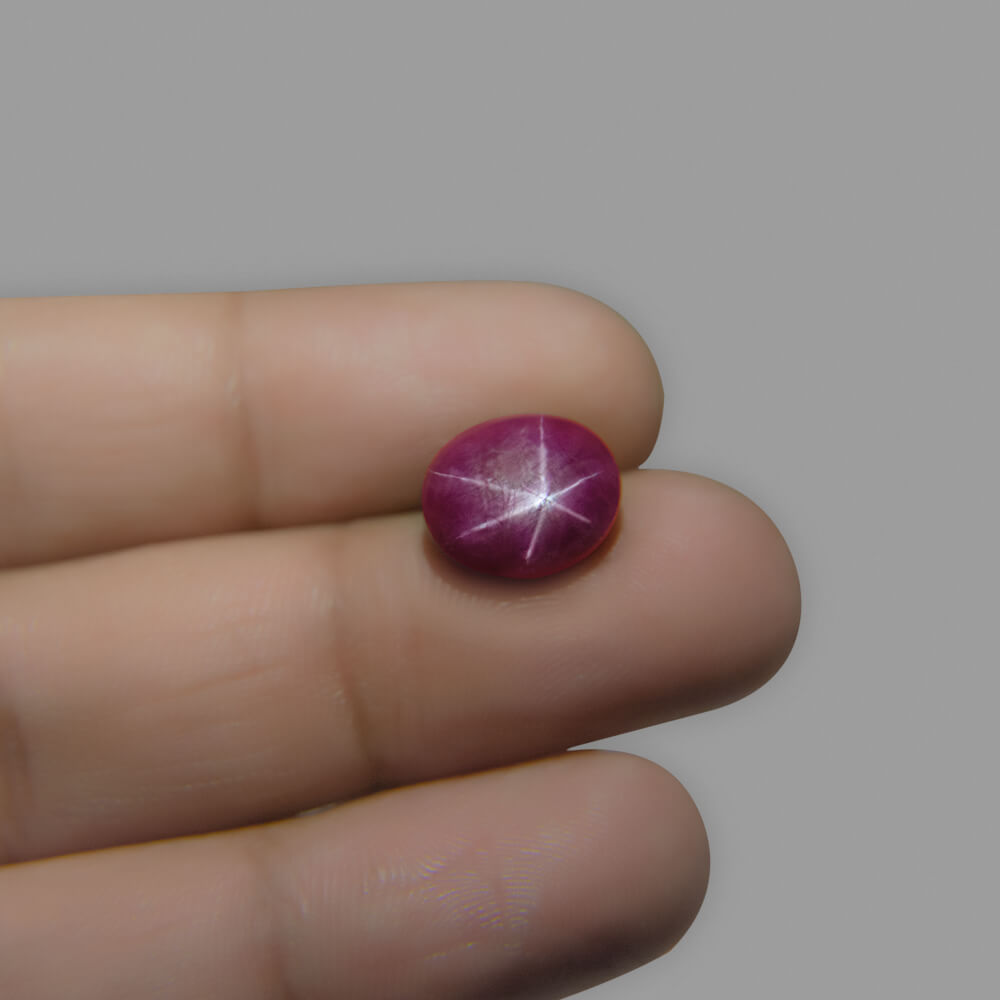 Star Ruby (Asteriated) Certified Natural  - 7.81 Carat