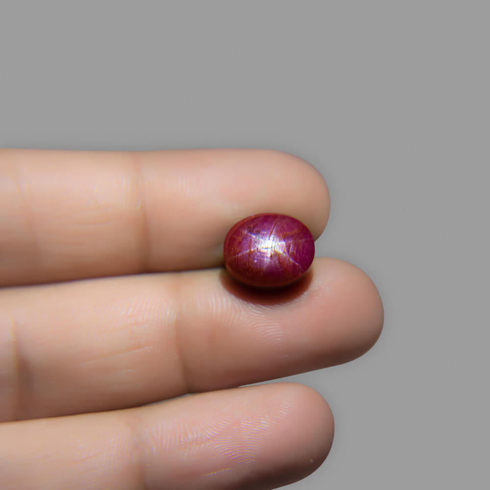 Star Ruby (Asteriated) Certified Natural  - 12.34 Carat