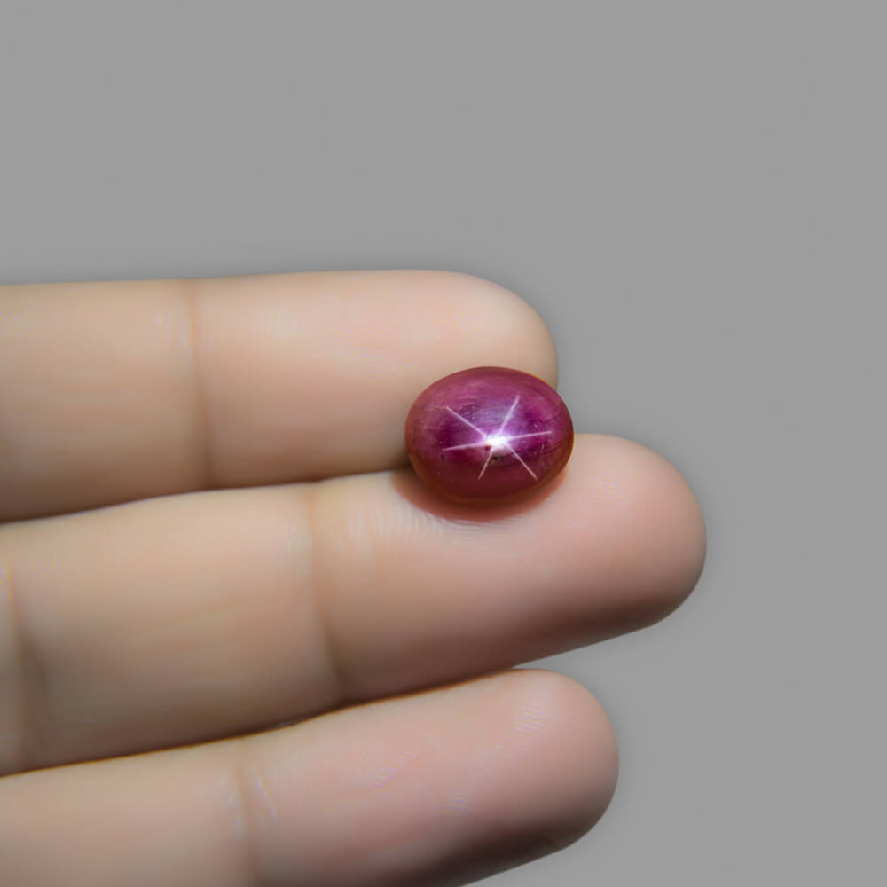 Star Ruby (Asteriated) Certified Natural  - 7.84 Carat