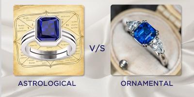 What is the difference between astrological gemstones and ornamental gemstones?