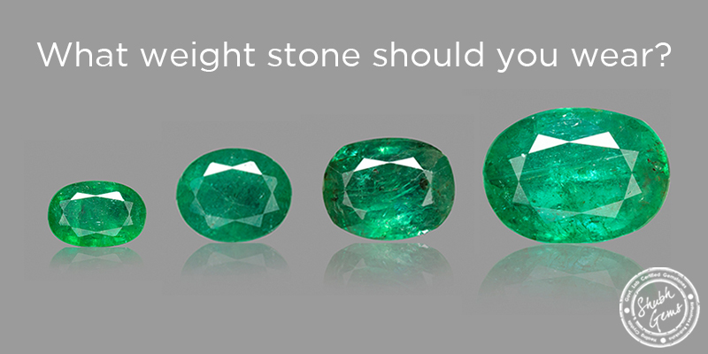 How to decide the weight (or size) of Astrological Gemstone